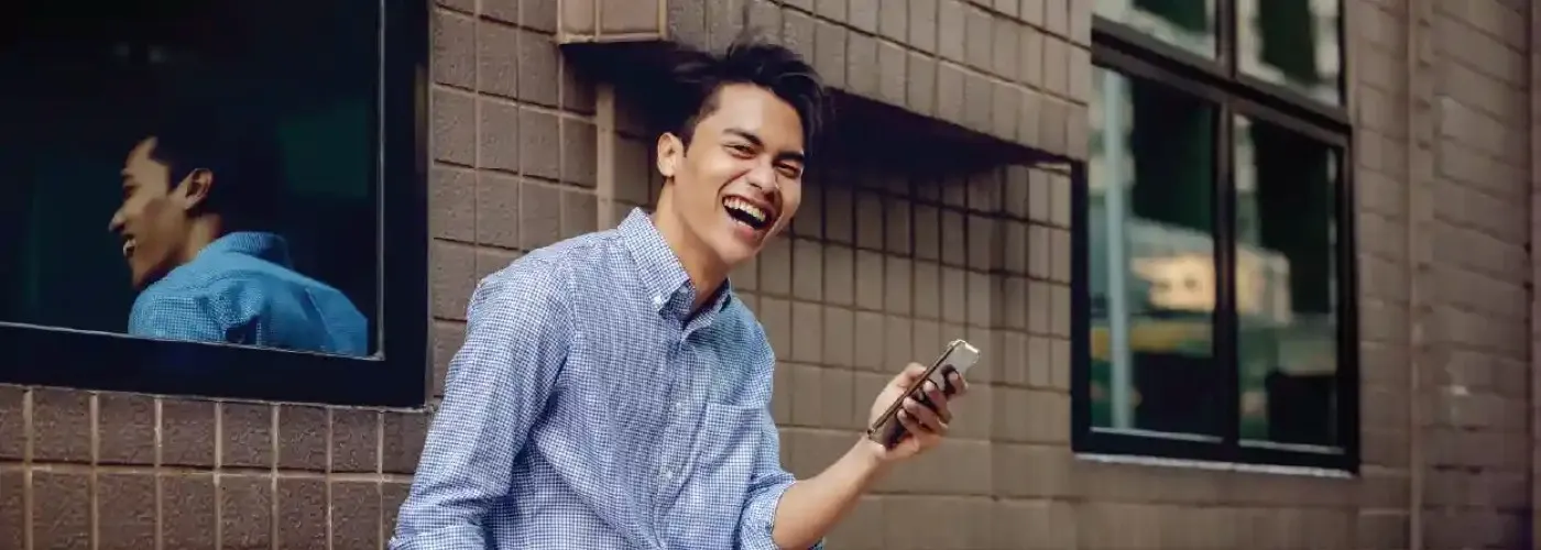 Smiling man representing a healthy lifestyle and well-being