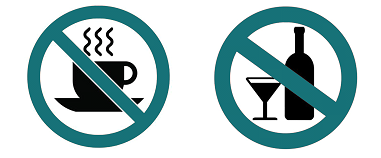 prevention tips for prostatitis, including no coffee, tea, or alcohol